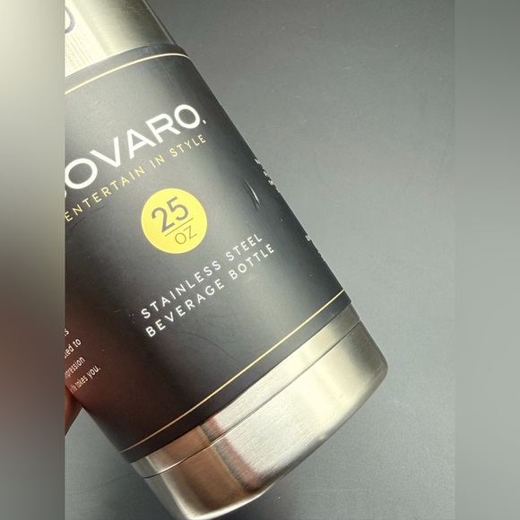 NWOT NEW Sovaro 25oz Stainless Steel Wine & Beverage Bottle w/ Infuser BPA-Free - Picture 8 of 9